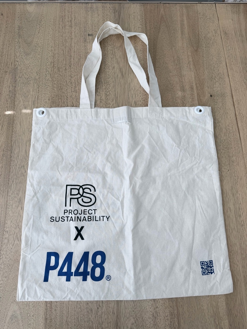 P448 Cream Fabric Tote Bag PS Project Sustainability x P448